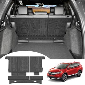JTYZSM Backrest Mat for 2017-2022 Honda CRV Fuel Model Cargo Mat All Weather Rear Seat Back Cover Mat Cargo Liner for 2017 2018 2019 2020 2021 2022 Honda CR-V Accessories (Fit 17-22 Fuel Model Only)