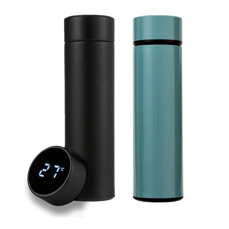 Leeseph Stainless Steel Smart Water Bottle, Double Walled, LCD Temperature