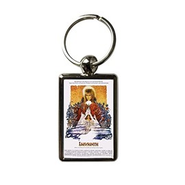 Super Universe Labyrinth Poster - David Bowie Metal Keyring 3 x 4.5 cm