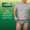 Depend FIT-FLEX Incontinence Underwear for Men, Maximum Absorbency, Disposable, L,