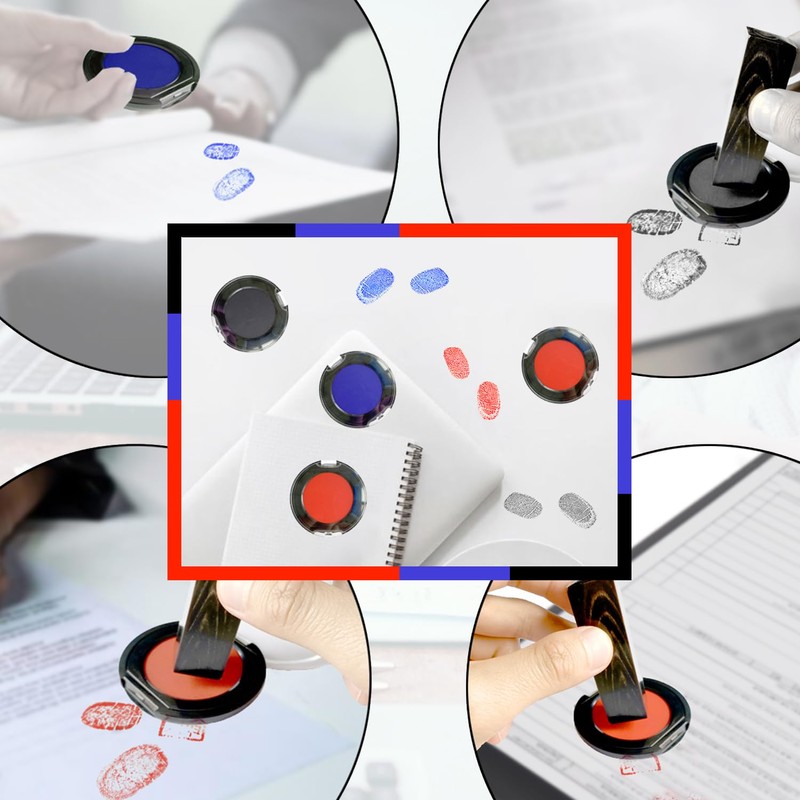 Myboree Quick Drying Ink Thumbprint Pad Fingerprint Pad for Identification