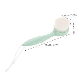 FRCOLOR Facial Scrub Brush Soft Bristle Face Cleaning Tool for Gentle Exfoliation and Daily Skincare for Sensitive Skin Multi Use Facial Brush Opp Packaging