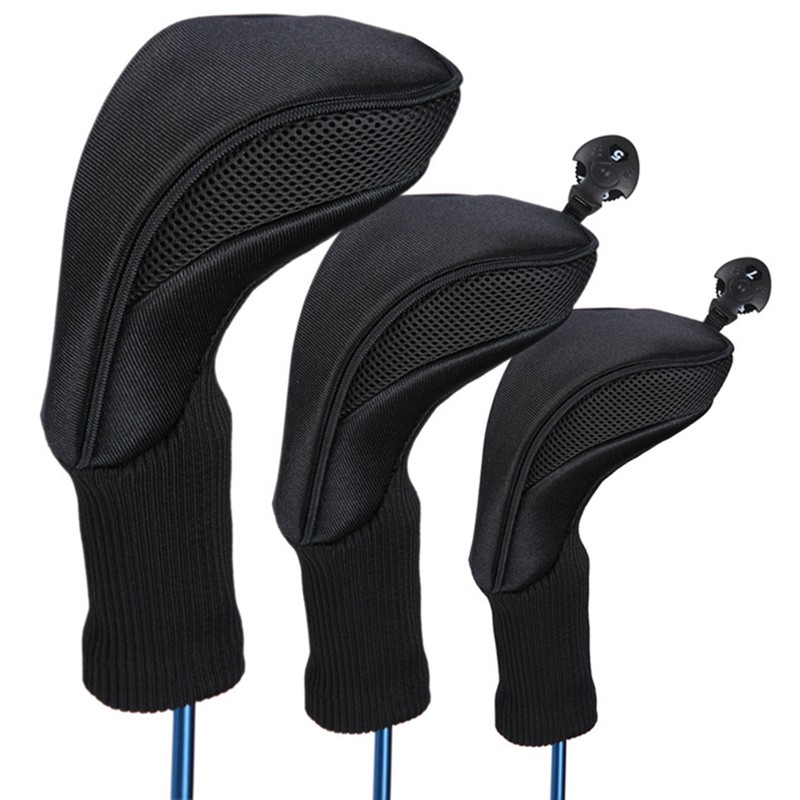 3Pcs Club Head Covers Set 1 3 5 Fairway Wood