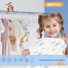 BRFOYU Baby Hangers 100 Pack Non-Slip Kids Plastic Hangers for