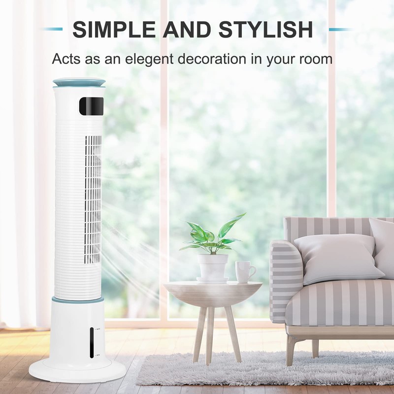 Simple Deluxe 43-Inch Oscillating Tower Fan with Mist Function and