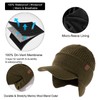 TOP-EX Waterproof Merino Wool Visor Brimed Beanie with Ear Protection