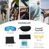 Polarized sunglasses for men, Photochromic running sunglasses for women with