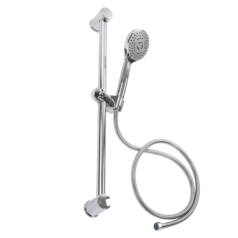 Shower Rail Set Handheld Shower Head Adjustable Slide Bar with