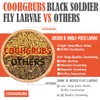 COOHGRUBS Dried Black Soldier Fly Larvae for Chickens, High-Calcium 85X