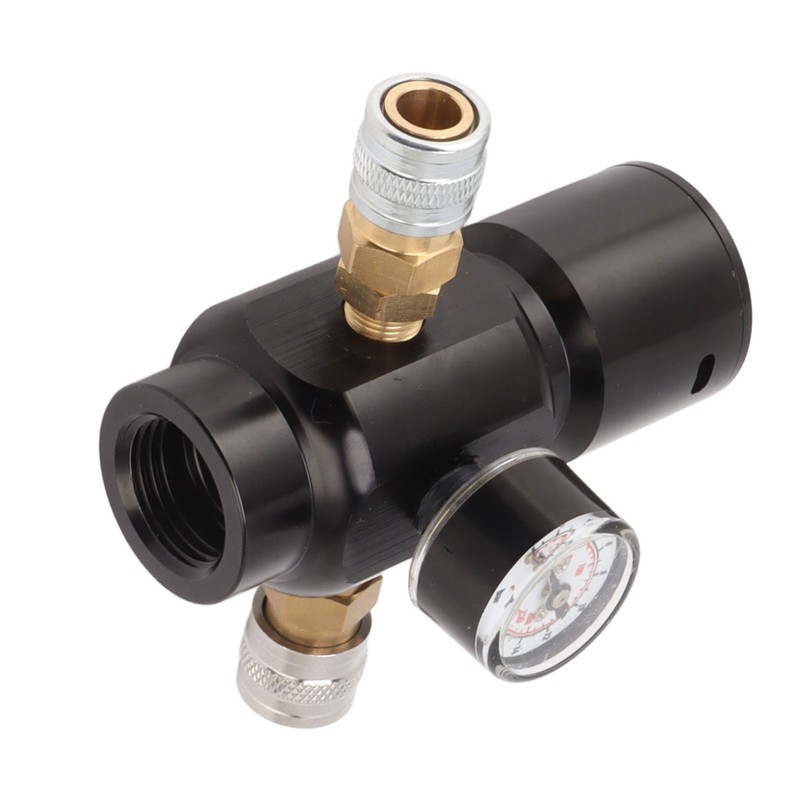 CO2 Mini Regulator Aluminum Alloy Brass Stainless Steel 8mm Dual