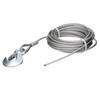 Seachoice Steel Winch Cable w/Safety Hook, 3/16 in. X 25