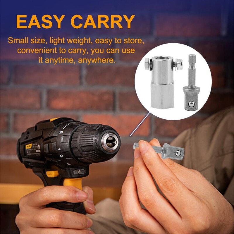Upgraded Stainless Steel Trailer Jack Drill Adapter with Top Wind