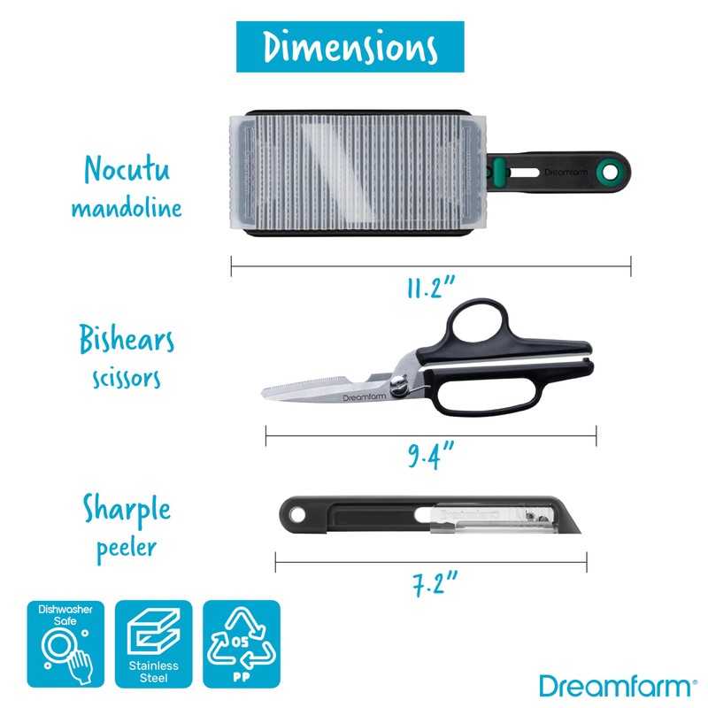 Dreamfarm Kitchen Tools Set - Ograte & Ozest - Dual-Sided