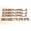 GM 4PCS Chrome Denali Sierra Emblem Letters Fit GMC Sierra