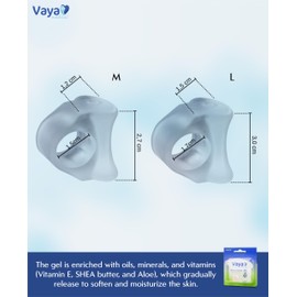 Vaya Medical Toe Separator Hallux Valgus Correction Bunion Corrector With Ring Toe Spacer Overlapping Toes Medical Polymer Gel 1 Piece Size M