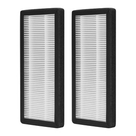 GoKBNY 2-Pack KJ70F-117 True HEPA Replacement Filter, Compatible with Keylitos Purifier KJ70F/KJ70F-117, Pre-Filters + True HEPA Filters