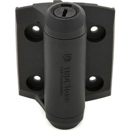 National Hardware N346-206 Truclose Narrow Spring Hinges Black Polymer 2 Pack