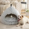 Fluffy Shell Dog Bed - Cuddly Pet Bed for Small