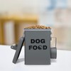 NIXBYO Metal Dog Treat Container Set of 2-9.5x5.9In & 8.6x5In