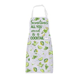 ENSIANTH Cocktail Aprons for Women with Pockets Cocktail Lovers Gifts Sometimes All You Need is Cocktail Bartender Apron (24725 Cocktail Aprons)