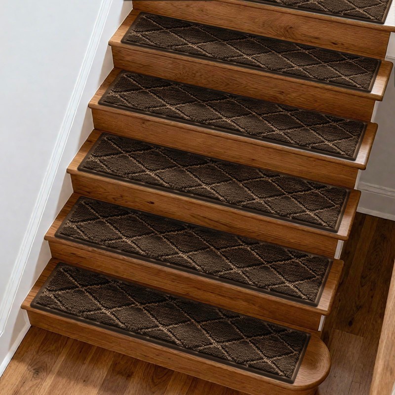 CELION Edging Stair Treads for Wooden Steps, 30inx8in Non-Slip Tufted