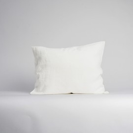 My Linen Home - Cushion Covers 50 x 70 cm, Linen & Cotton 59% + 41% - Set of 2, Cooling Pillowcase Milk White, Cushion Cover, Hypoallergenic and Skin-Friendly
