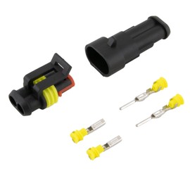 10 x Car Cable Connector 2-Pin Quick Connector IP67 Waterproof for Car Motorcycle Boat