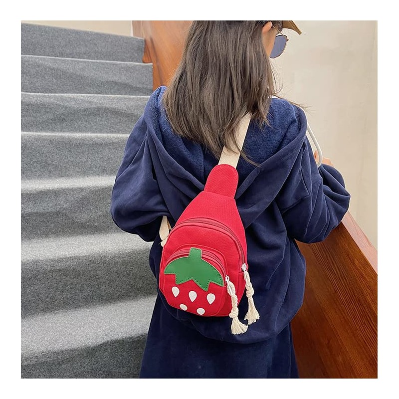 Hiflyer Small Sling Backpack, Rabbit Strawberry Design, Mini Backpack for