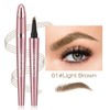Eyebrow Pencil Waterproof Long-Lasting Natural Makeup, 4-Fork Tip Design for