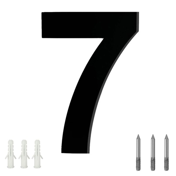 LUCKNIGHT House Numbers, House Number Black, Floating House Number Plate,