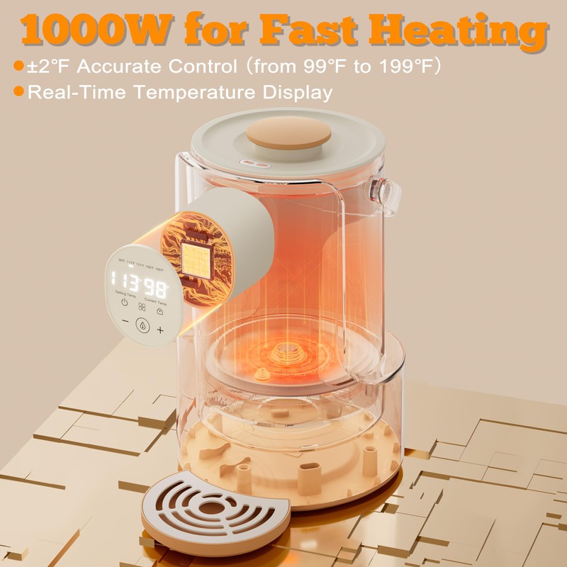 Veroline Instant Water Warmer, 2L Baby Formula Dispenser, 5 Temperature