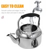 Alipis Stainless Steel Kettle with Whistle Sound Water Boiler for