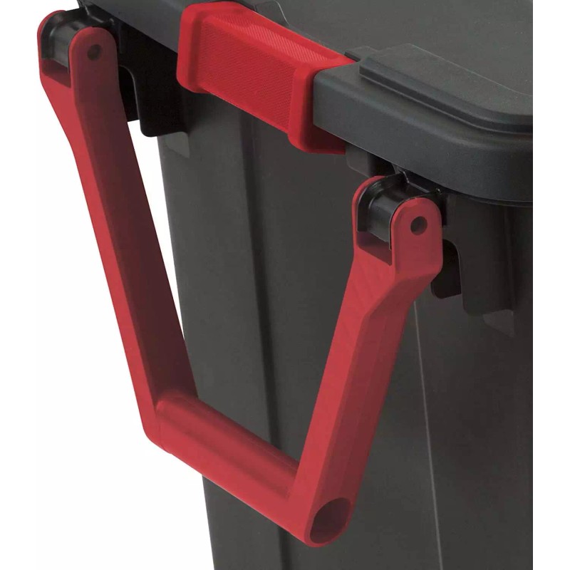 Sterilute Rolling Wheeled Storage Tote 40 gal Heavy Stack 2