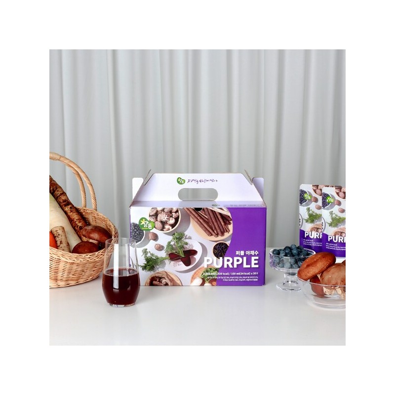 ChamDeun Health Science 퍼플 야채수 100ml x 30포 Purple Vegetable