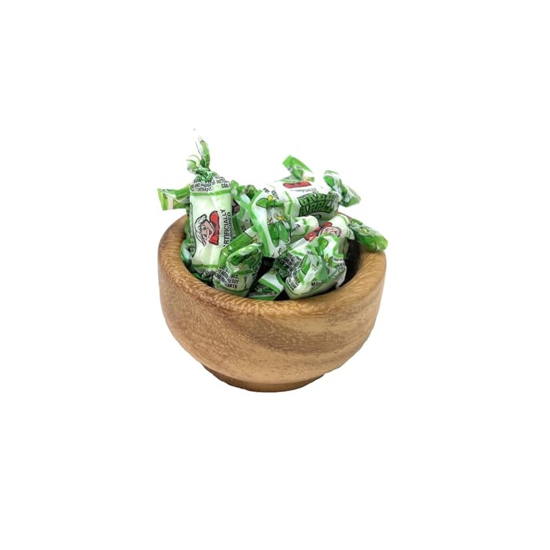 Green Apple Flavored Fruit Chews, 2 Pounds Bulk