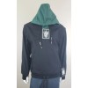 Technine Hoody Removable Sleeves Black/Green Size S Mens