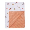 LAT Baby Blanket, Children's Blanket with Minky, Cuddly Blanket, Baby