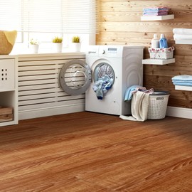 Art3d Interlocking Luxury Vinyl Flooring Tile, Wood Floor Plank for Kitchen Bathroom - Waterproof, Anti-Slip, Wear-Resistant, Reusable - 36 x 6 Inch, 18-Pack Cover 27 Sq. Ft