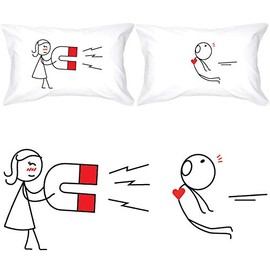 BOLDLOFT You are Irresistible His and Hers Pillowcases-Funny Couple Gifts,Valentines Day Gifts for Him,Dating for Boyfriend,Fiance Gifts,Matching Gifts for Couples,His and Hers Gifts