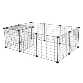 modetime18 Dog Playpen Crate Metal Fence Pet Puppy Play Pen Exercise Cage Indoor Outdoor US
