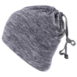 Unbranded Winter Neck Gaiter Fleece Warm Scarf Cover for Ski Snowboard Windproof Mask Cap - Gray
