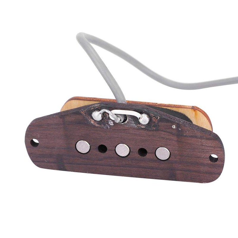 Universal Guitar Pickup Prewired 3 String Pickup Input Jack Acoustic