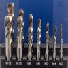 WSH-TOOLS Machine Tap Set Blind Hole M3, M4, M5, M6,
