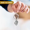 TOYANDONA Pack of 2 Camping Keychain Compass Keychain Camping Key