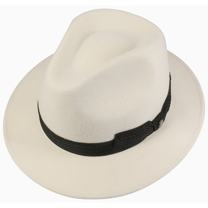 LIERYS White Patterson Traveller Wool Hat - White Hat -
