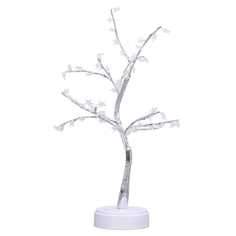 Tabletop Bonsai Tree Lamp Adjustable Safe Touch Switch Night Light