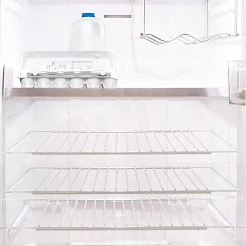 SPARES2GO Fridge Shelf compatible with Fridgemaster Refrigerator Freezer Adjustable White
