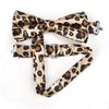 TOPTIE Leopard Print Bowtie Unisex Satin Bow Tie Leopard Bowtie