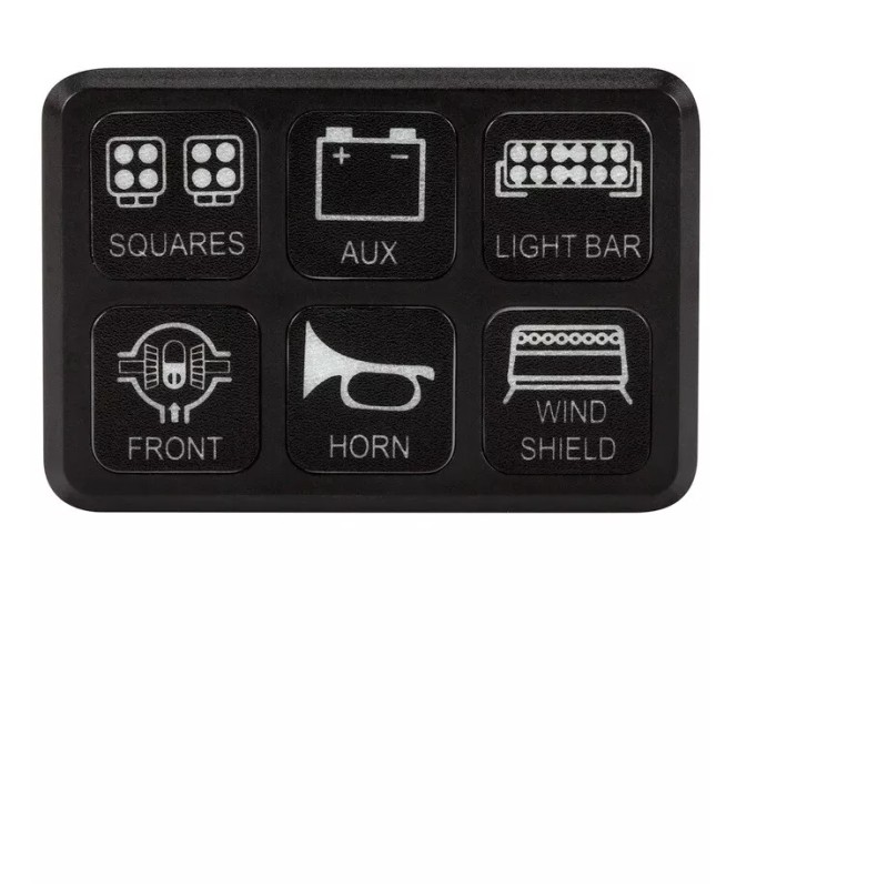 The bully Brand 6 Gang 12V Switch Panel LED Light