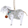 Gisela Graham Wooden Donkey Decoration 7x8x1 Centimetre